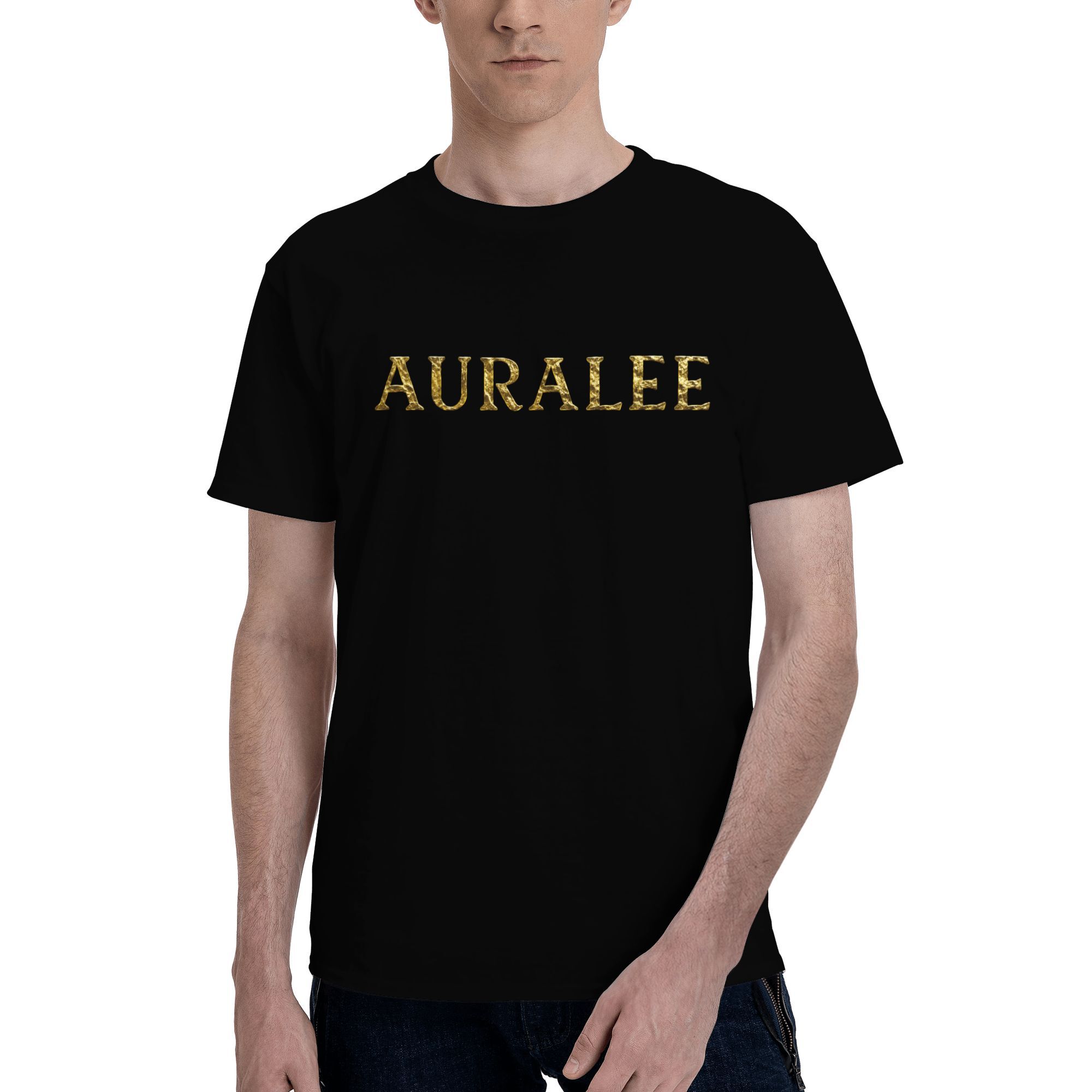Auralee metallic foil effect T-shirt