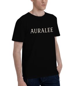 Alternative view of Auralee crackle print effect T-shirt