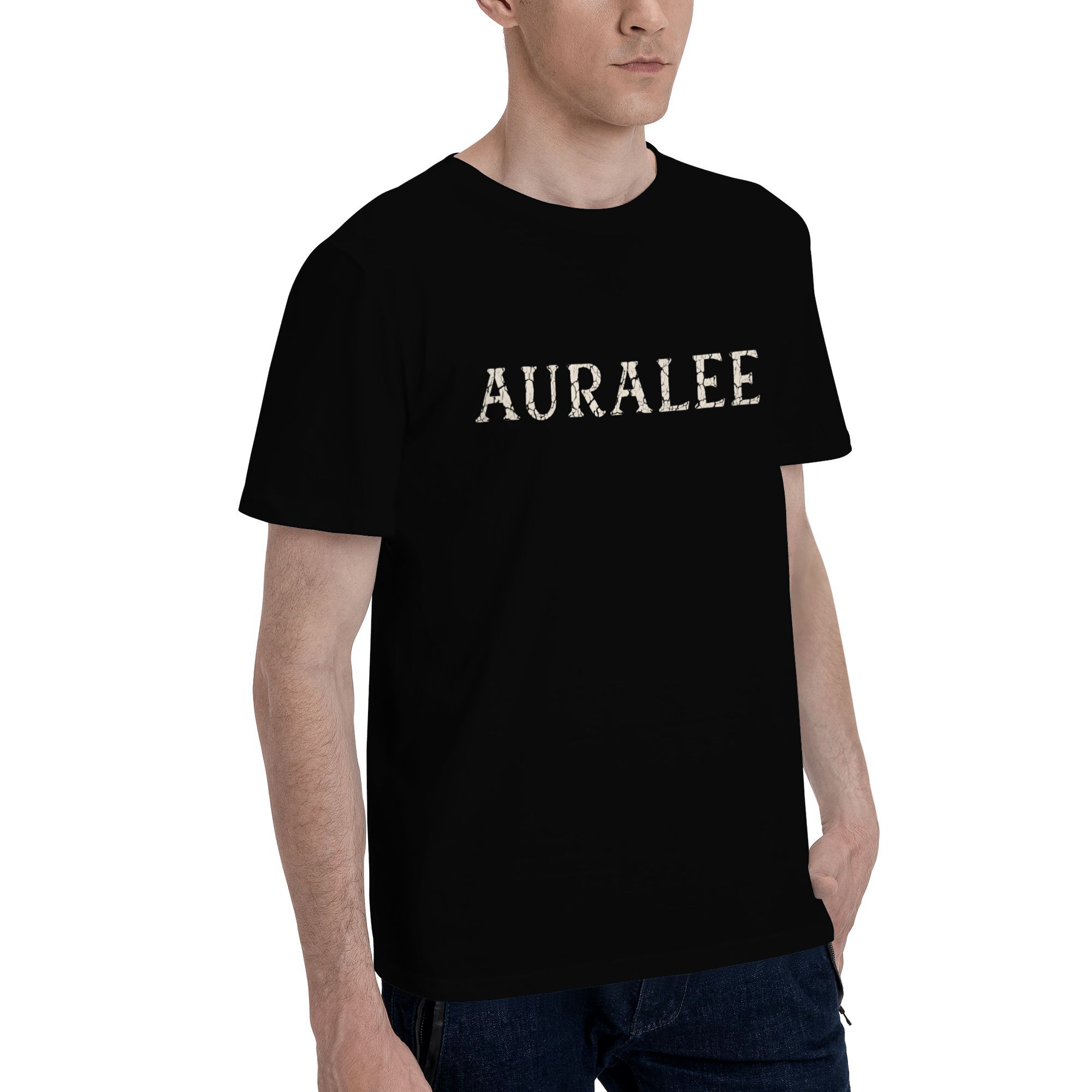 Auralee crackle print effect T-shirt - Image 2