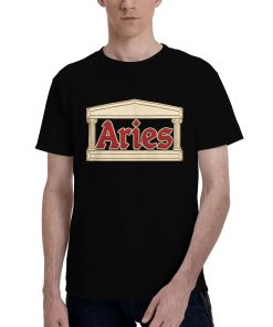 Aries patchwork appliqué-style T-shirt design