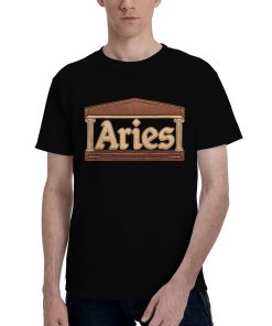 Aries leather patchwork effect T-shirt