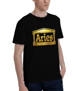 Alternative view of Aries metallic foil effect T-shirt