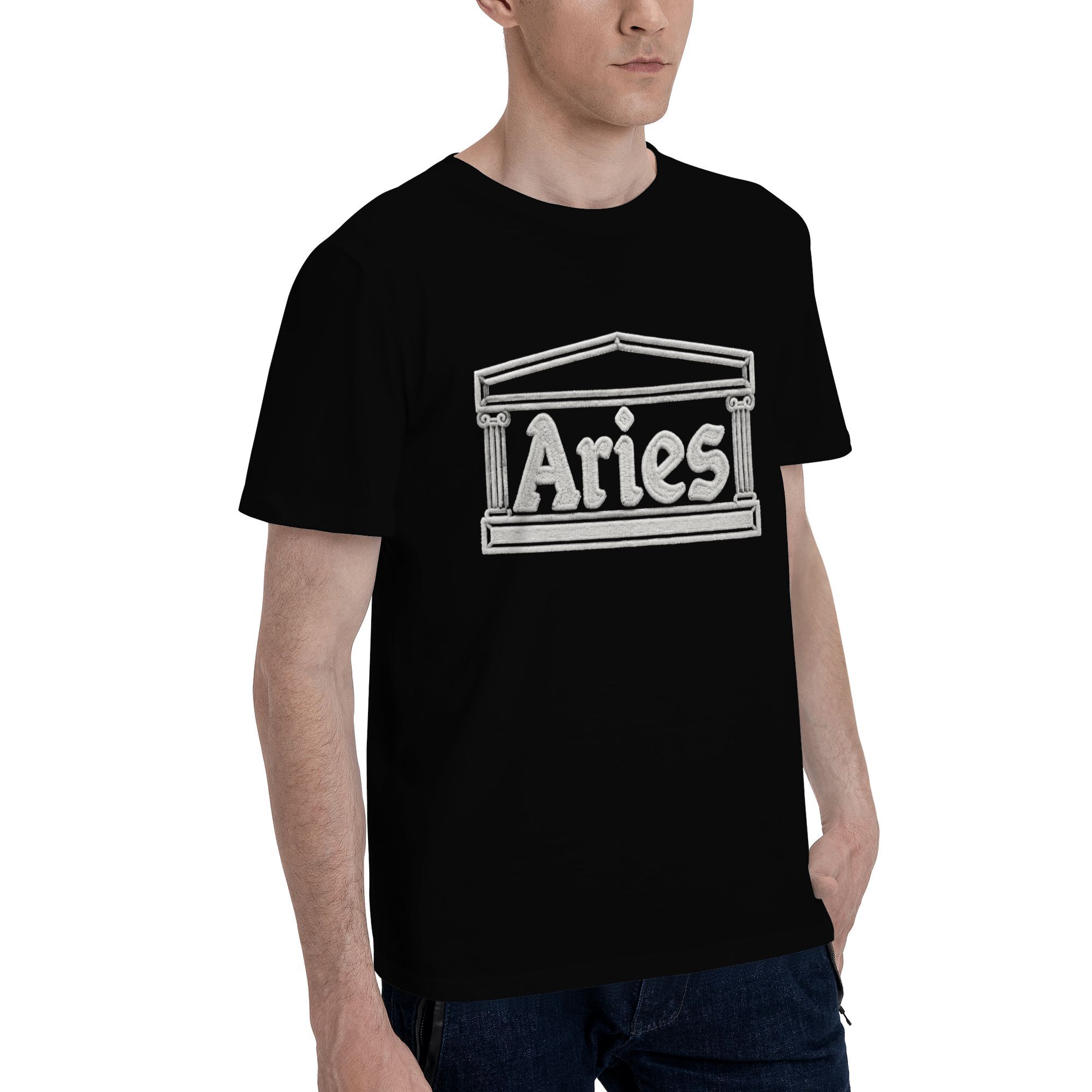 Aries chenille embroidery effect T-shirt - Image 2