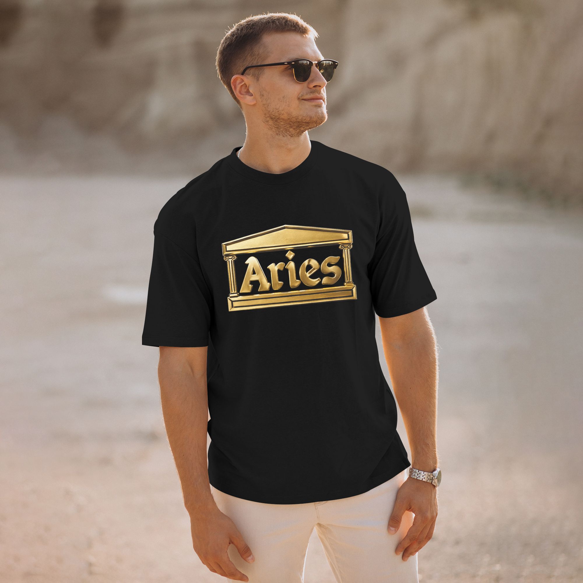 Aries 3D embossed effect T-shirt - Image 7