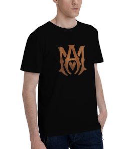 Alternative view of Amiri wood grain effect T-shirt