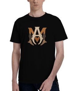 Amiri leather patchwork effect T-shirt