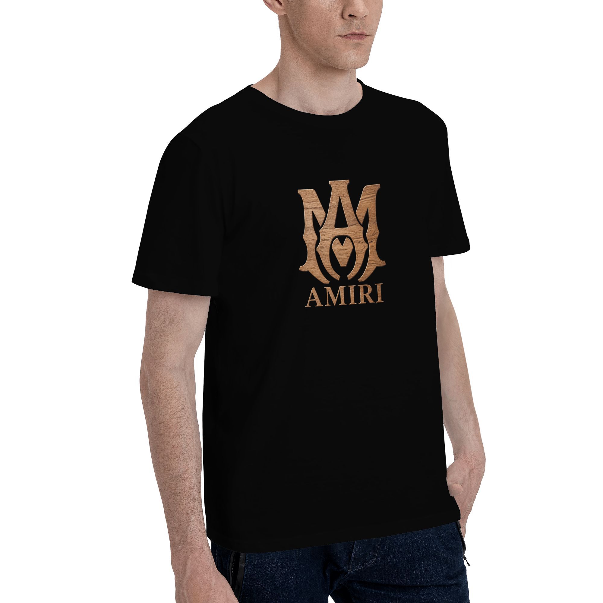 Amiri wood grain effect T-shirt - Image 2