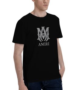 Alternative view of Amiri full rhinestone effect T-shirt