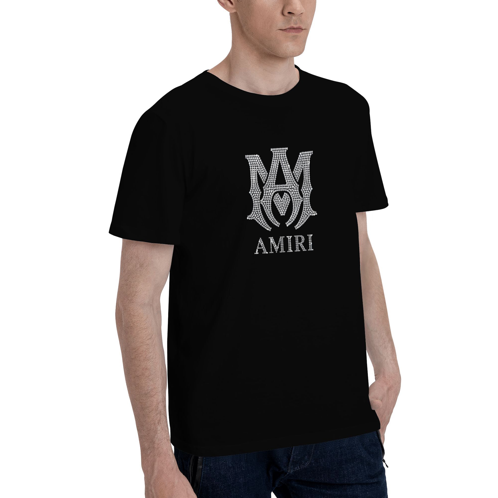Amiri full rhinestone effect T-shirt - Image 2