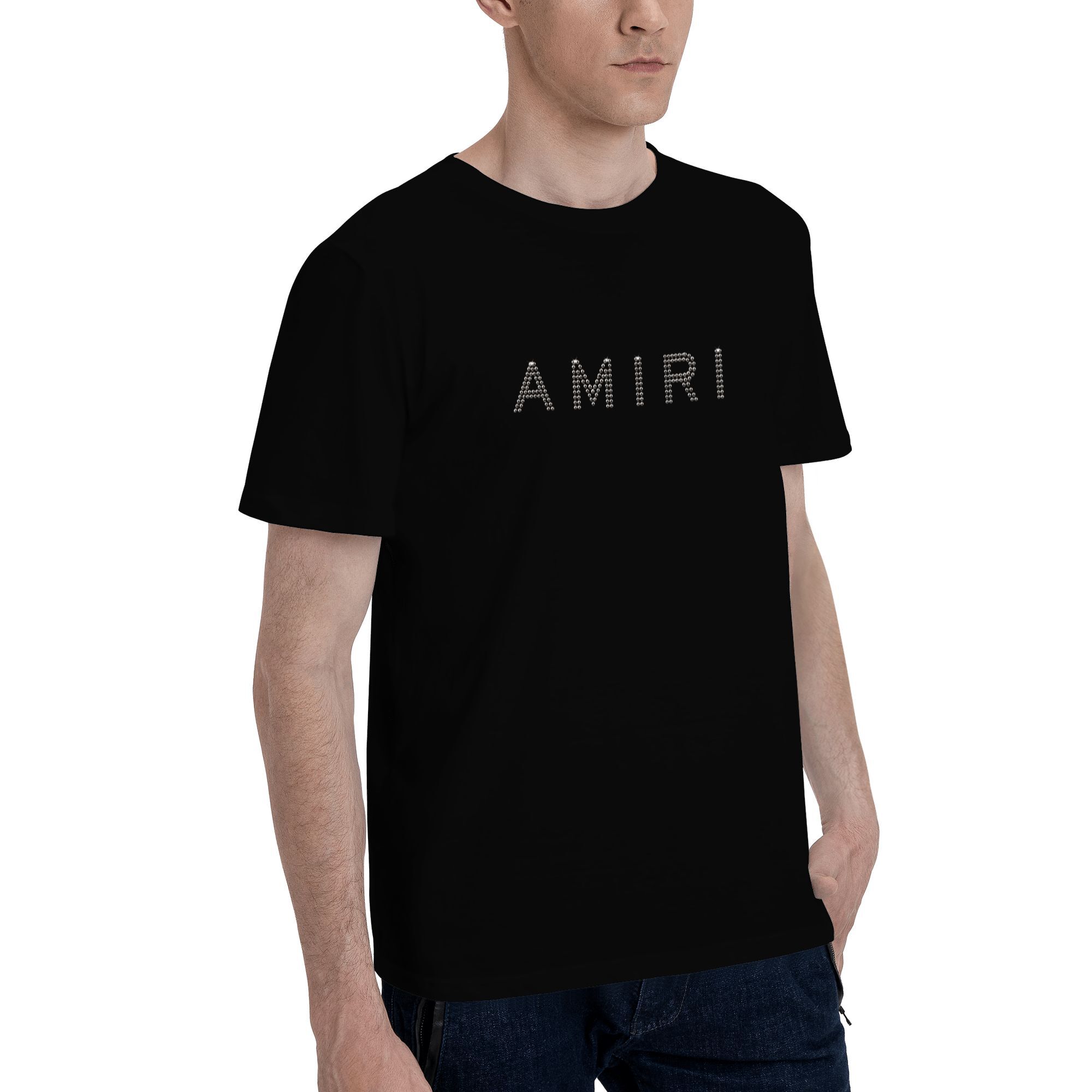 Amiri stud embellishment effect T-shirt - Image 2