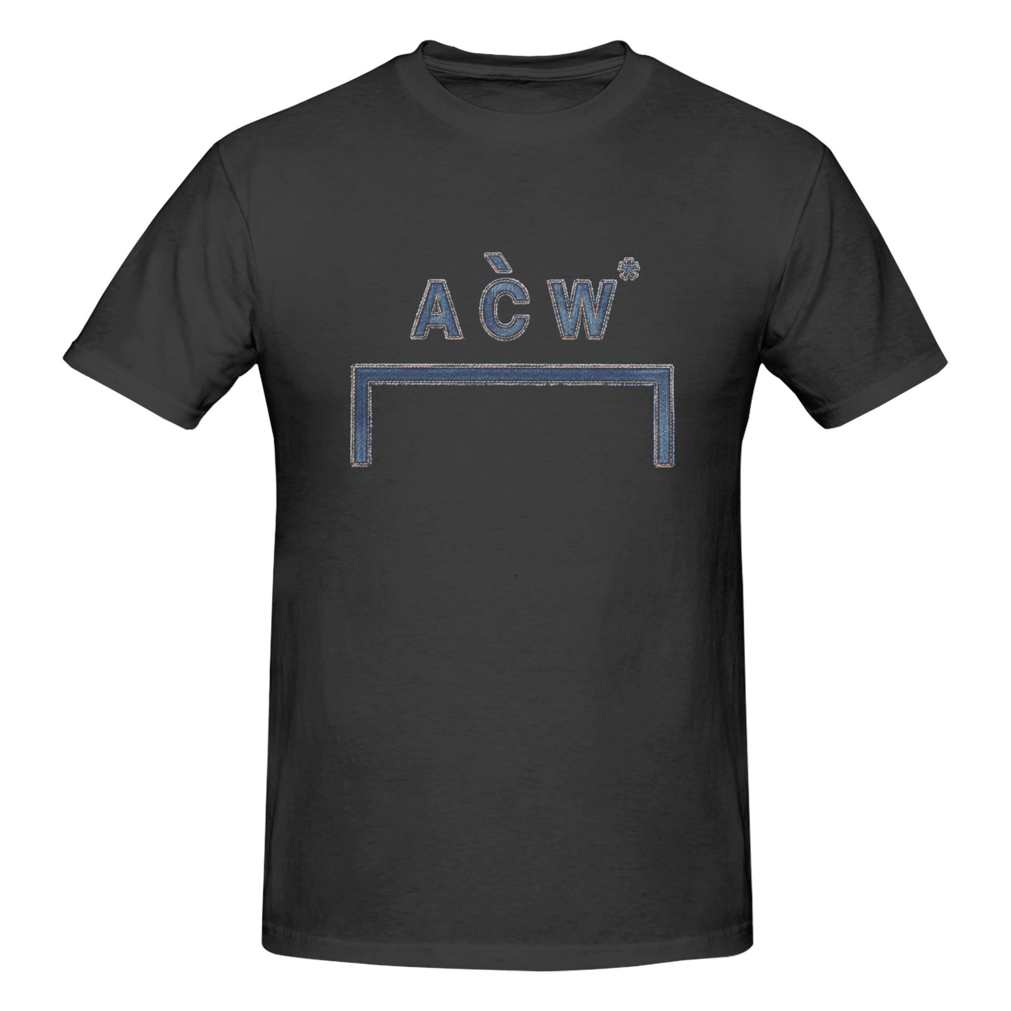 A COLD WALL denim patchwork effect T-shirt - Image 4