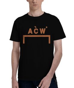 A COLD WALL leather patchwork effect T-shirt