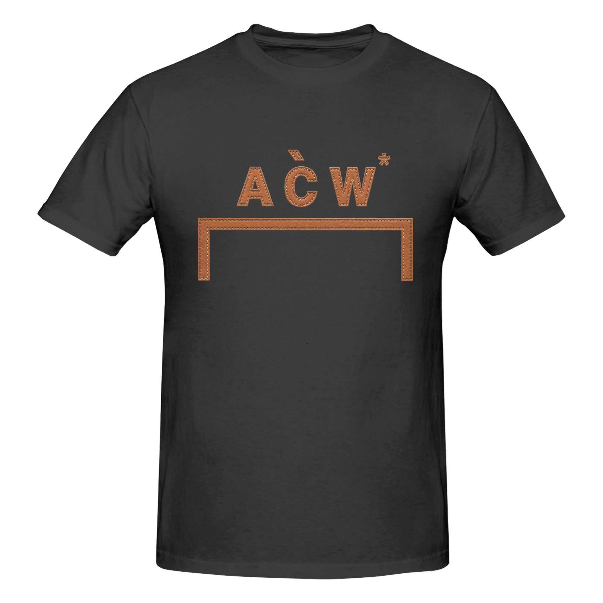 A COLD WALL leather patchwork effect T-shirt - Image 4