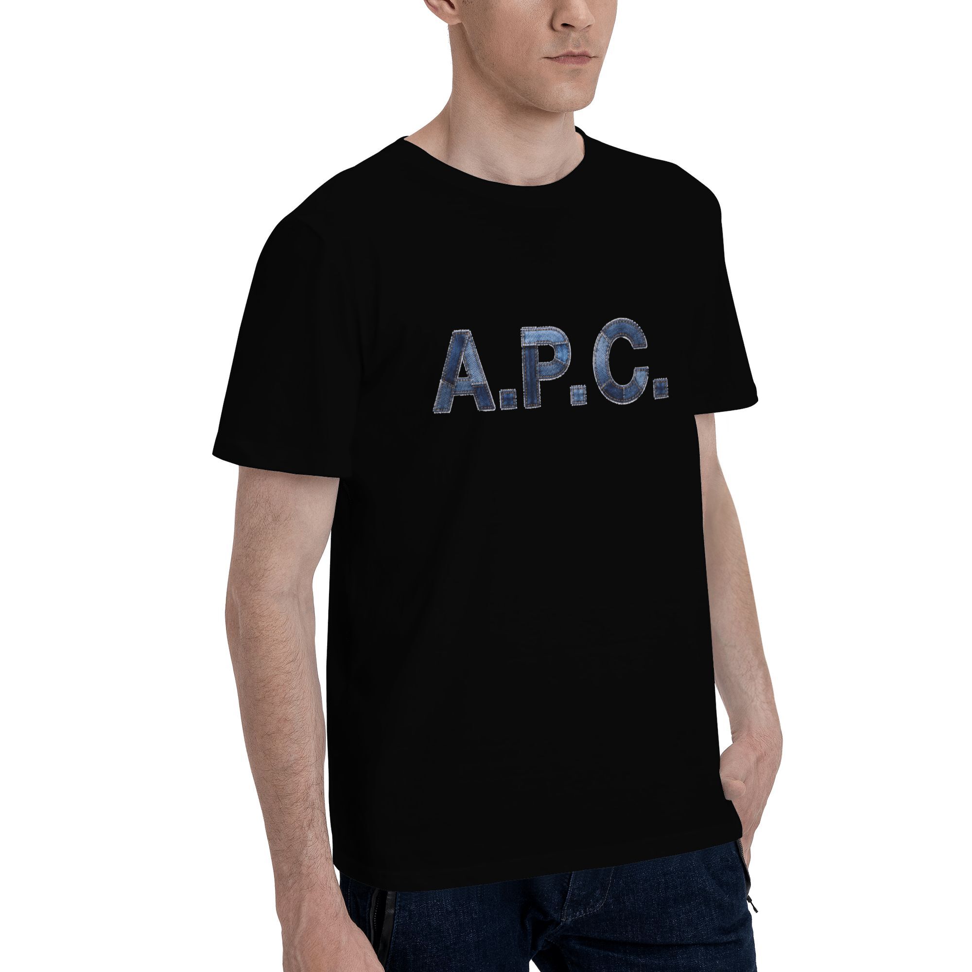 A.P.C. denim patchwork effect T-shirt - Image 2