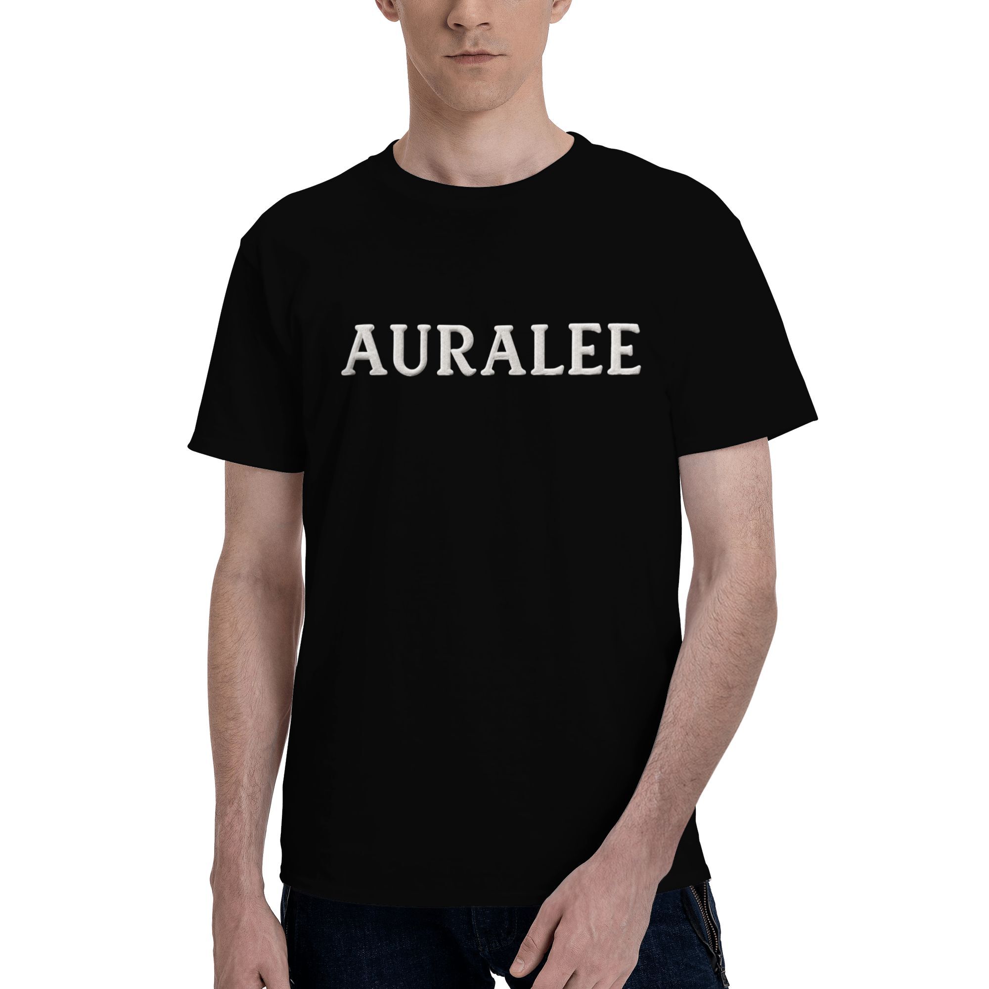 Auralee puff print effect T-shirt