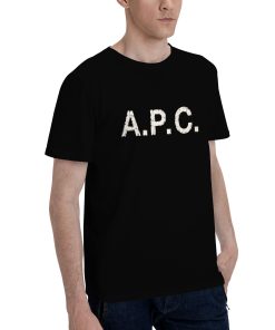 Alternative view of A.P.C. distressed worn effect T-shirt
